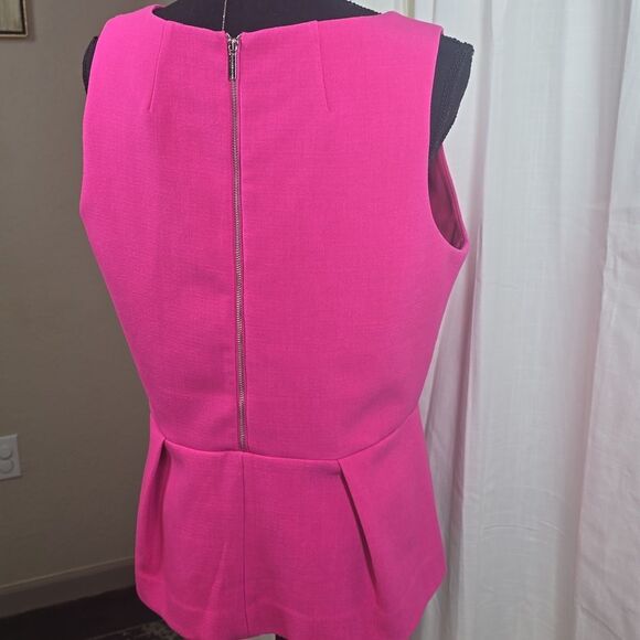 Michael Kors Hot Pink Peplum Blouse - Picture 12 of 16